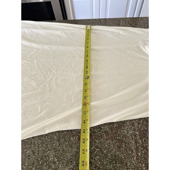 Vintage  Beehive 50s 60s White Nylon Mini Slip Dress Size 32D Chest Long - Picture 12 of 14